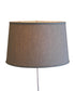 16"W Floating Shade Plug-In Wall Light Textured Oatmeal