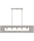 Lonny 5-light Island Light Brushed Nickel