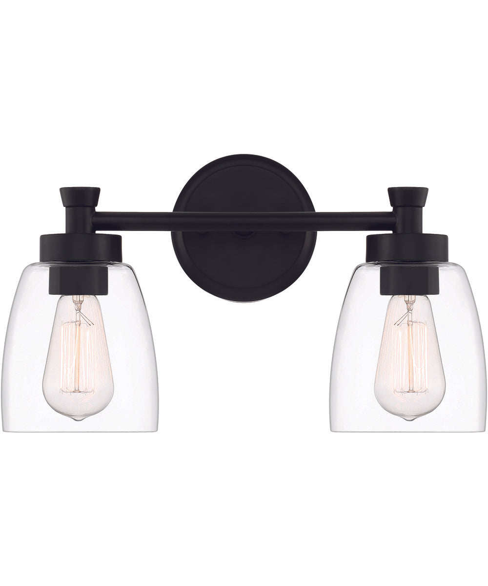 Henning 2-Light Vanity Flat Black