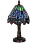 13"H Tiffany Hanginghead Dragonfly W/Mosaic Base Mini Lamp