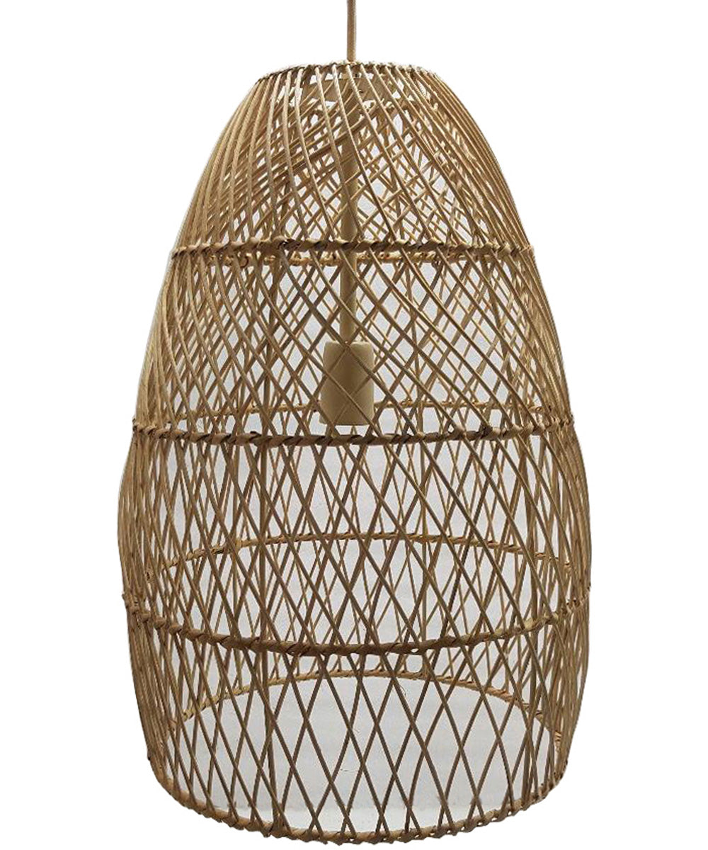 Calett Rattan Pendant Light (1/CN) Beige