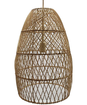 Calett Rattan Pendant Light (1/CN) Beige