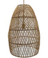 Calett Rattan Pendant Light (1/CN) Beige