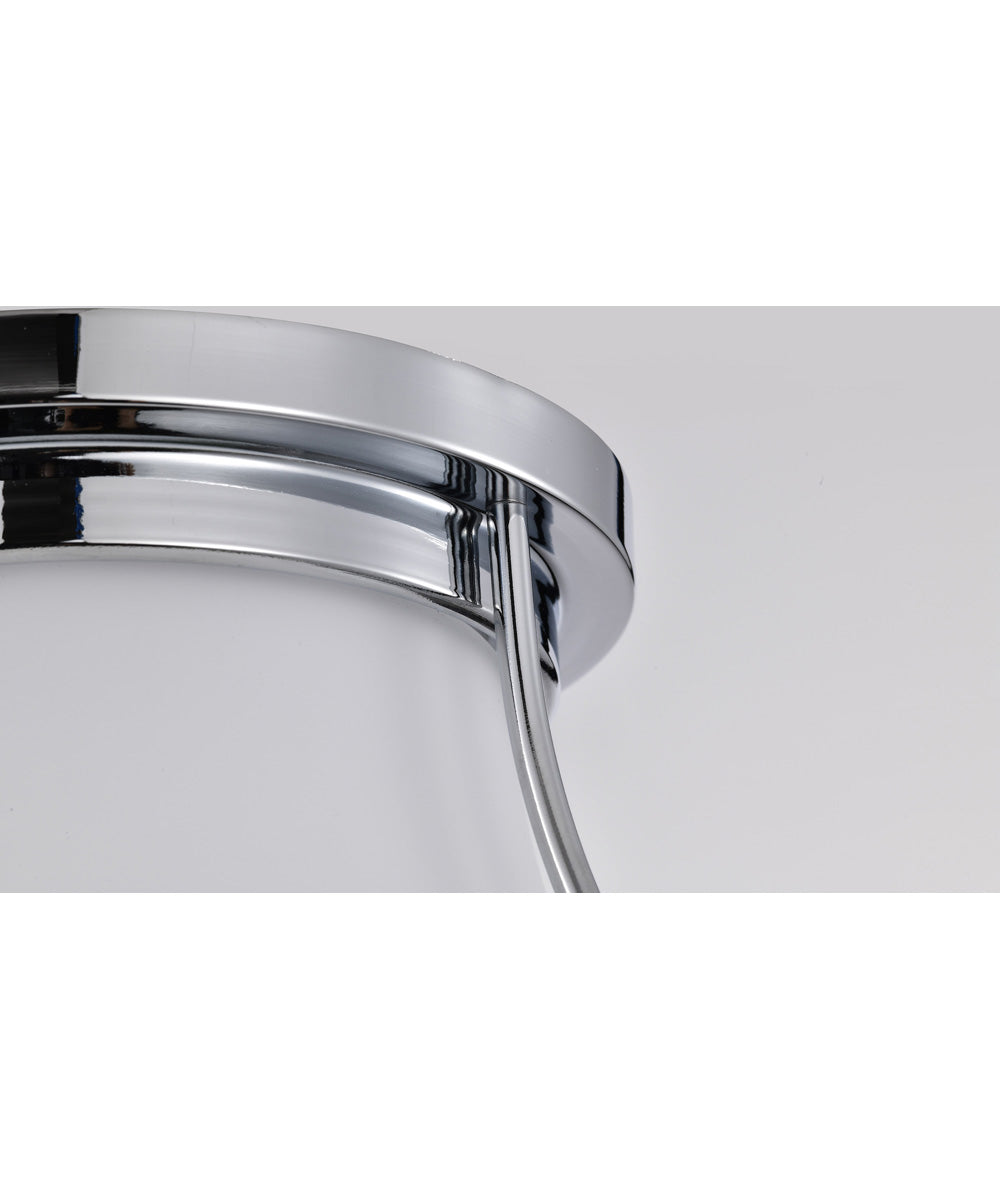 Valdora 1-Light Close-to-Ceiling Polished Nickel