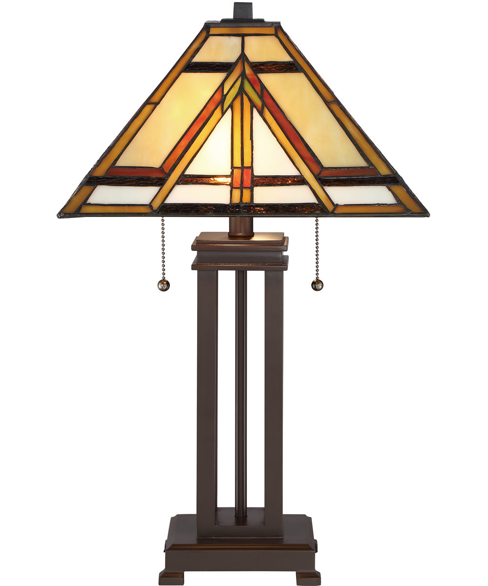 Gibbons Small 2-light Table Lamp Russet