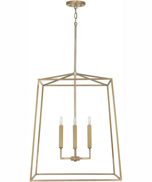 Thea 4-Light Foyer Aged Brass