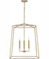 Thea 4-Light Foyer Aged Brass
