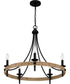 Catania 5-light Chandelier Matte Black