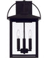 Bryson 3-Light Outdoor Wall-Lantern Rain or Shine - Black