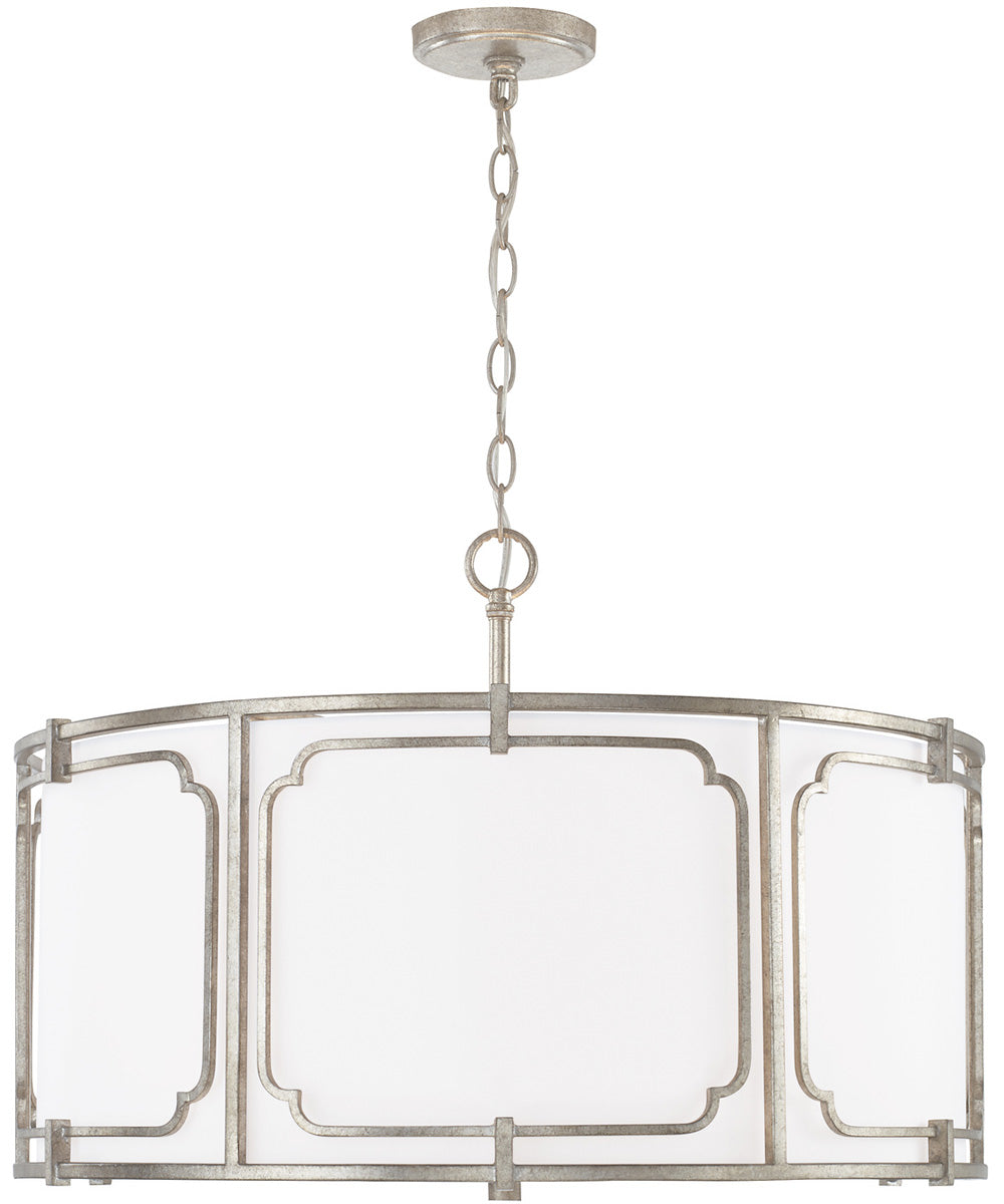 Merrick 4-Light Pendant Antique Silver