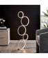 Fedora Led Floor Lamp 5 Rings/Silver
