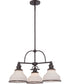 Grant 3-light Chandelier Palladian Bronze