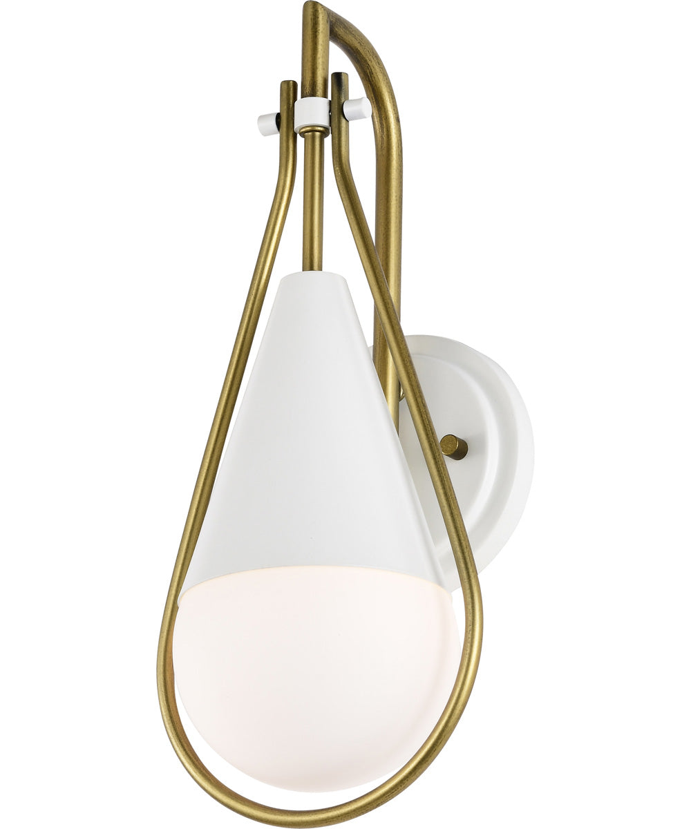 Admiral 1-Light Vanity & Wall Matte White