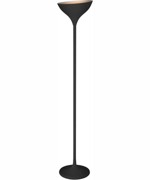 To a Tee 64'' High 1-Light Floor Lamp - Dry Black