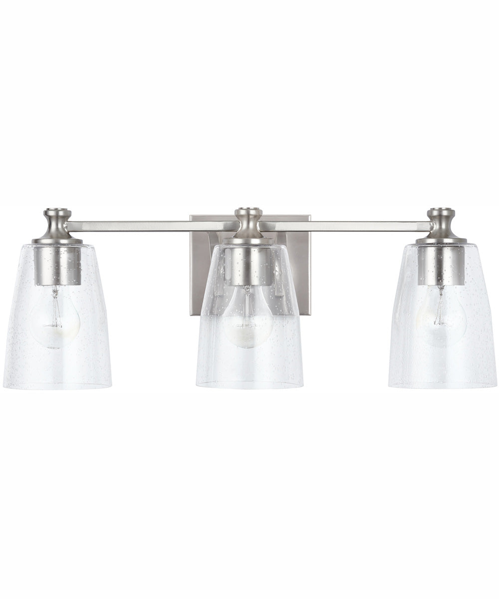Myles 3-Light Vanity Brushed Nickel