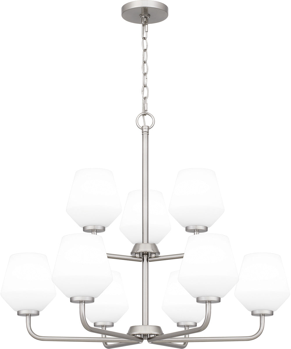 Nielson 9-light Chandelier Brushed Nickel