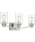 Acacia Large 3-light Bath Light Brushed Nickel