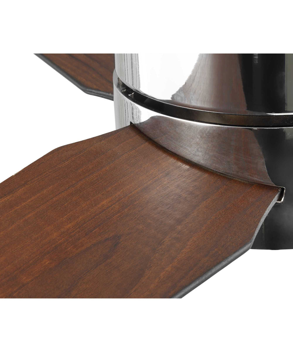 Braden 56" 3-Blade Indoor Hugger Ceiling Fan Polished Chrome