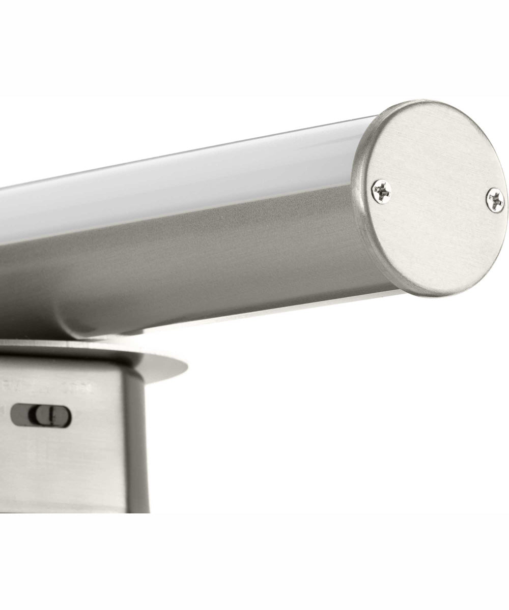 Phase 3 24 in. Medium Modern 3CCT Integrated LED Linear Vanity Light Brushed Nickel
