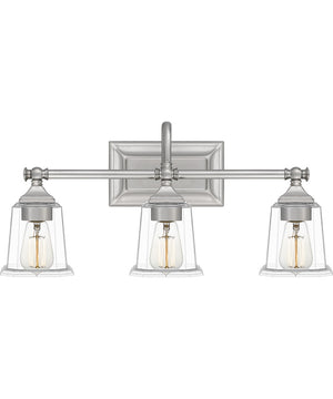 Nicholas Large 3-light Bath Light Brushed Nickel
