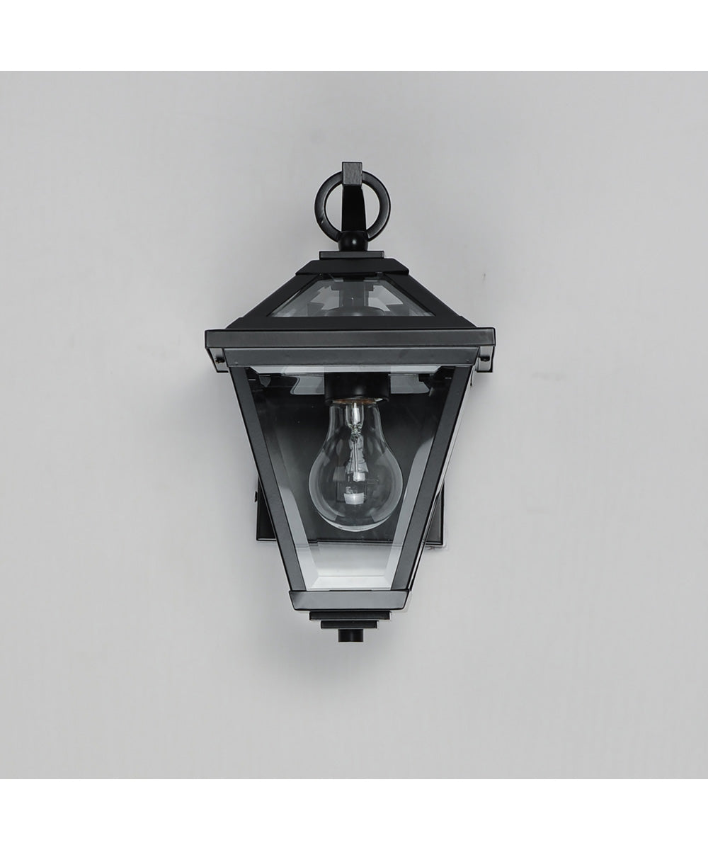Prism 12 inch Outdoor Wall Sconce Black
