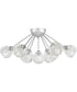Spellbound 9-light Semi Flush Mount Polished Chrome