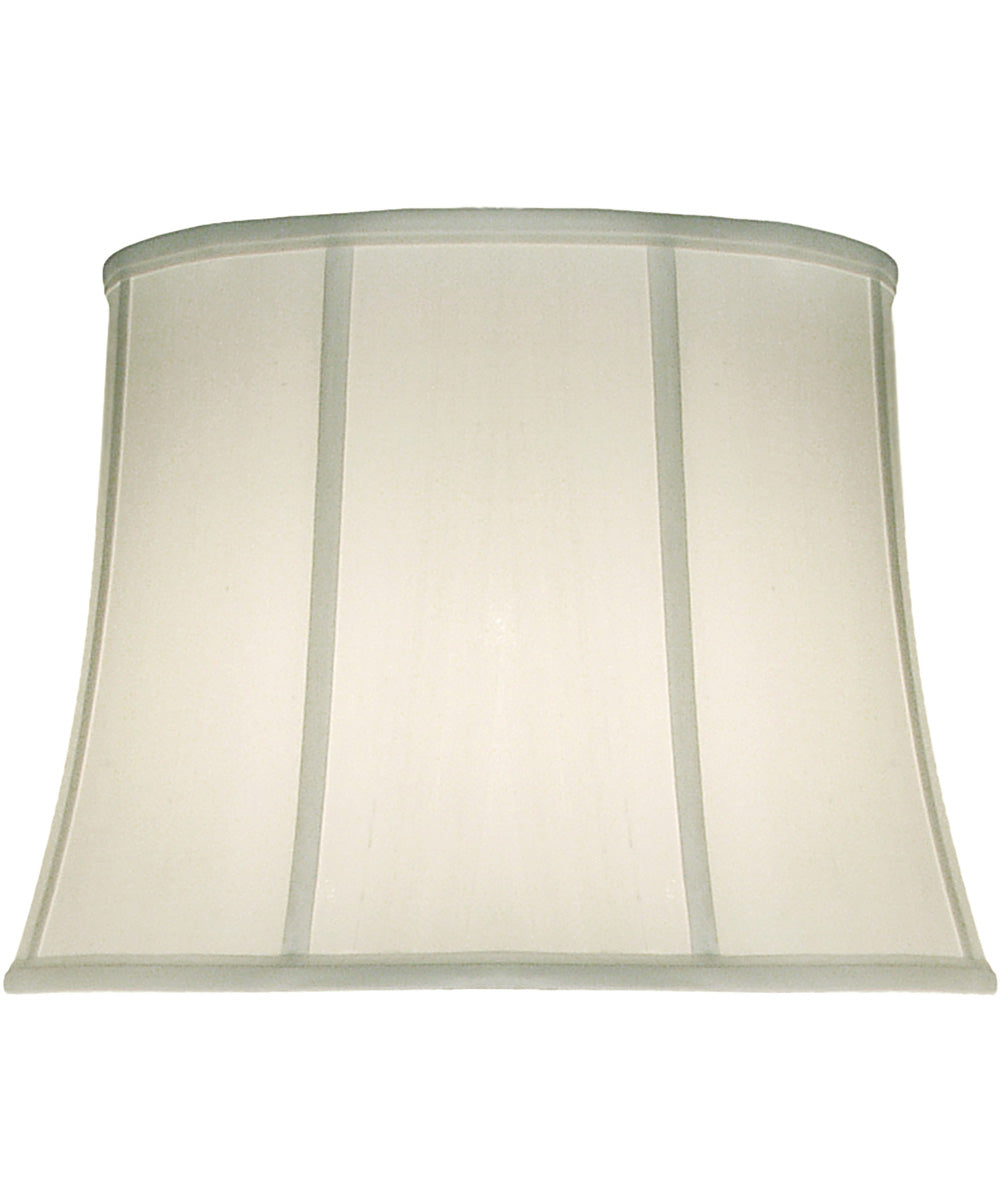 14x18x13 Off White Silk Shantung Modified Bell Softback Lampshade