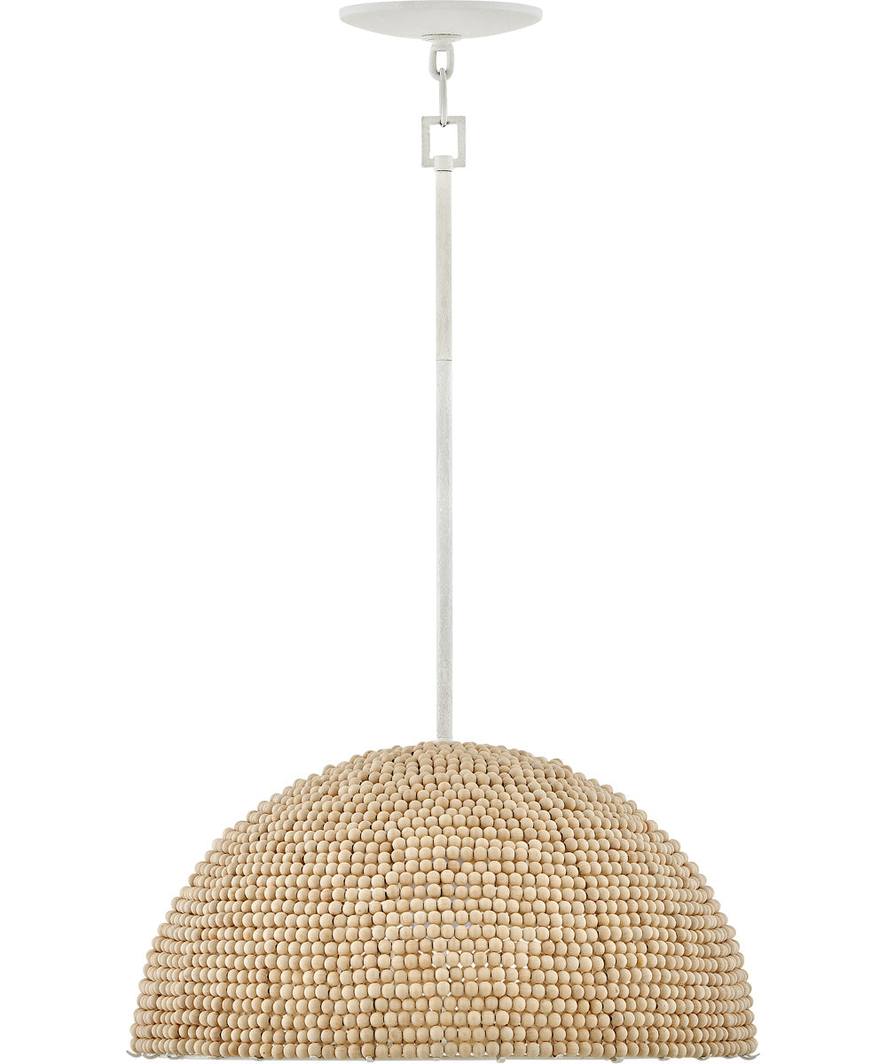 Dalia 1-Light Large Pendant in Textured Plaster