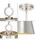 Parkhurst 1-Light New Traditional Metal Pendant Light Brushed Nickel