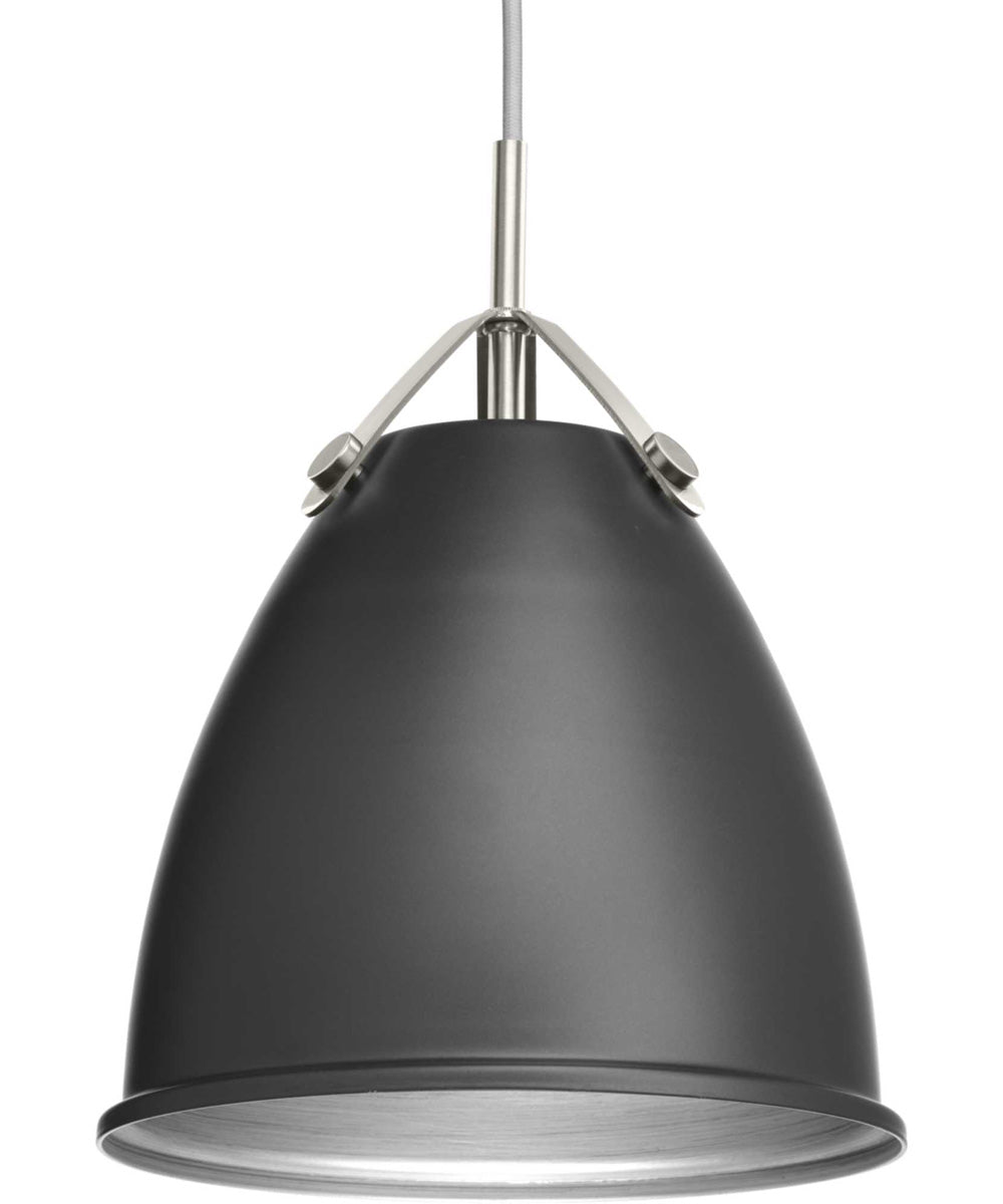 Tre 1-Light Metal Shade Coastal Pendant Light Graphite