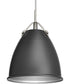 Tre 1-Light Metal Shade Coastal Pendant Light Graphite