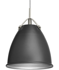 Tre 1-Light Metal Shade Coastal Pendant Light Graphite