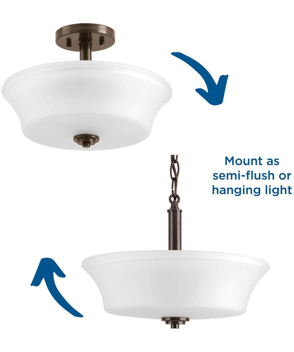 Cascadia 2-Light 14" Convertible Antique Bronze