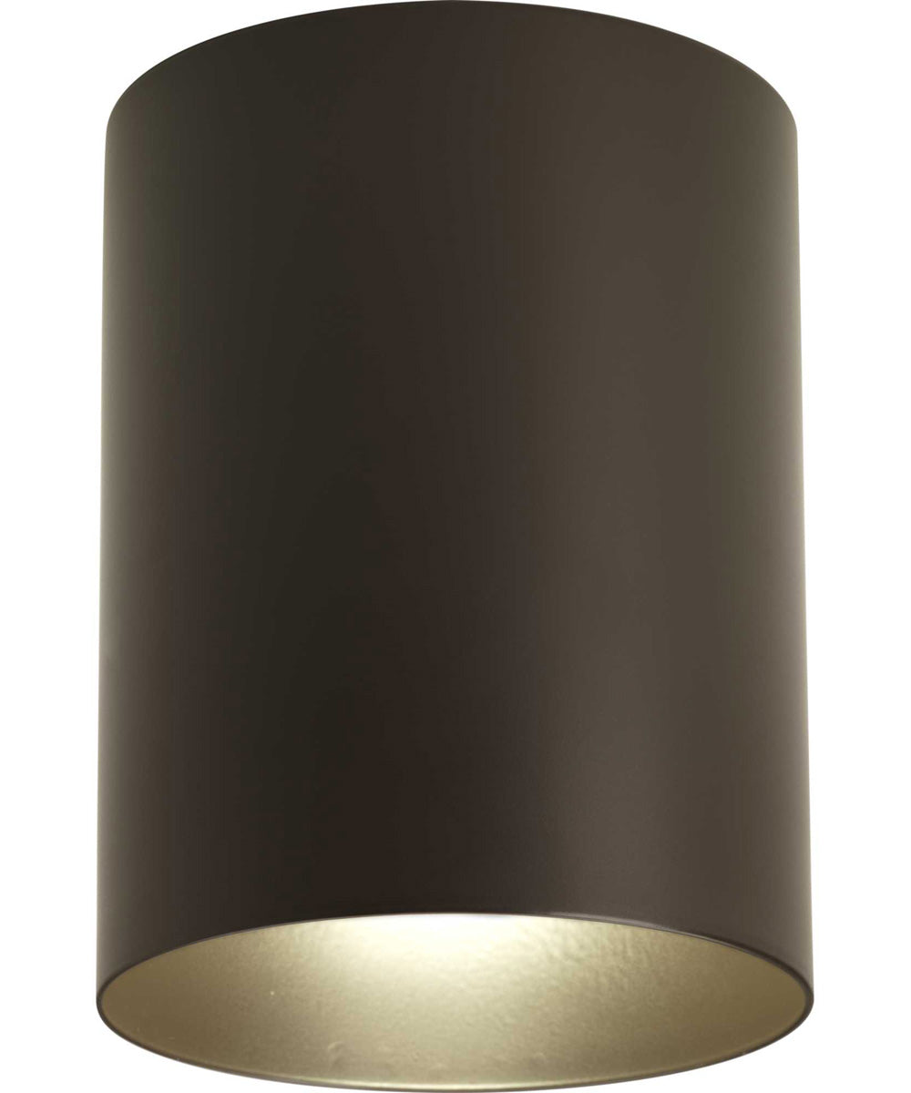 5" Bronze LED Outdoor Flush Mount Cylinder Antique Bronze