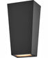 Cruz Coastal Elements  2-Light Small Wall Mount Lantern in Black