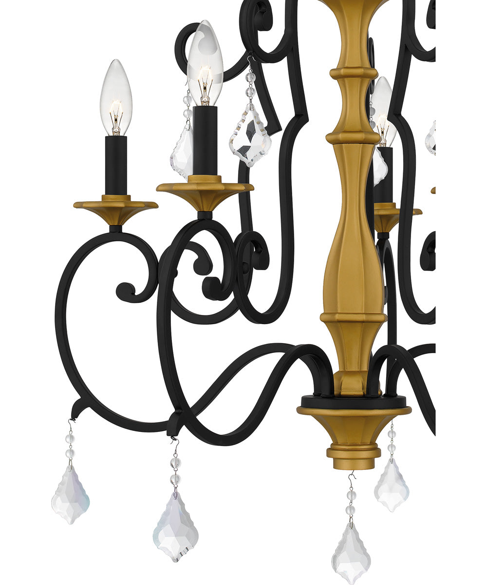 Althea 5-light Chandelier Matte Black
