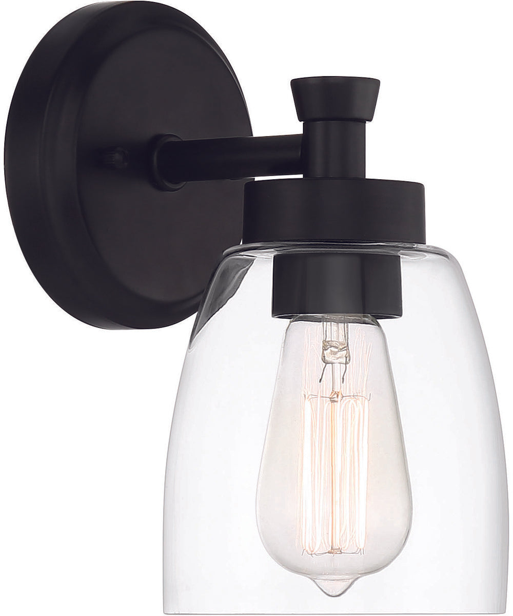 Henning 1-Light Wall Sconce Flat Black