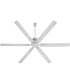 80" Zeus Patio Ceiling Fan Satin Nickel