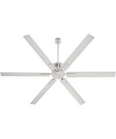 80" Zeus Patio Ceiling Fan Satin Nickel
