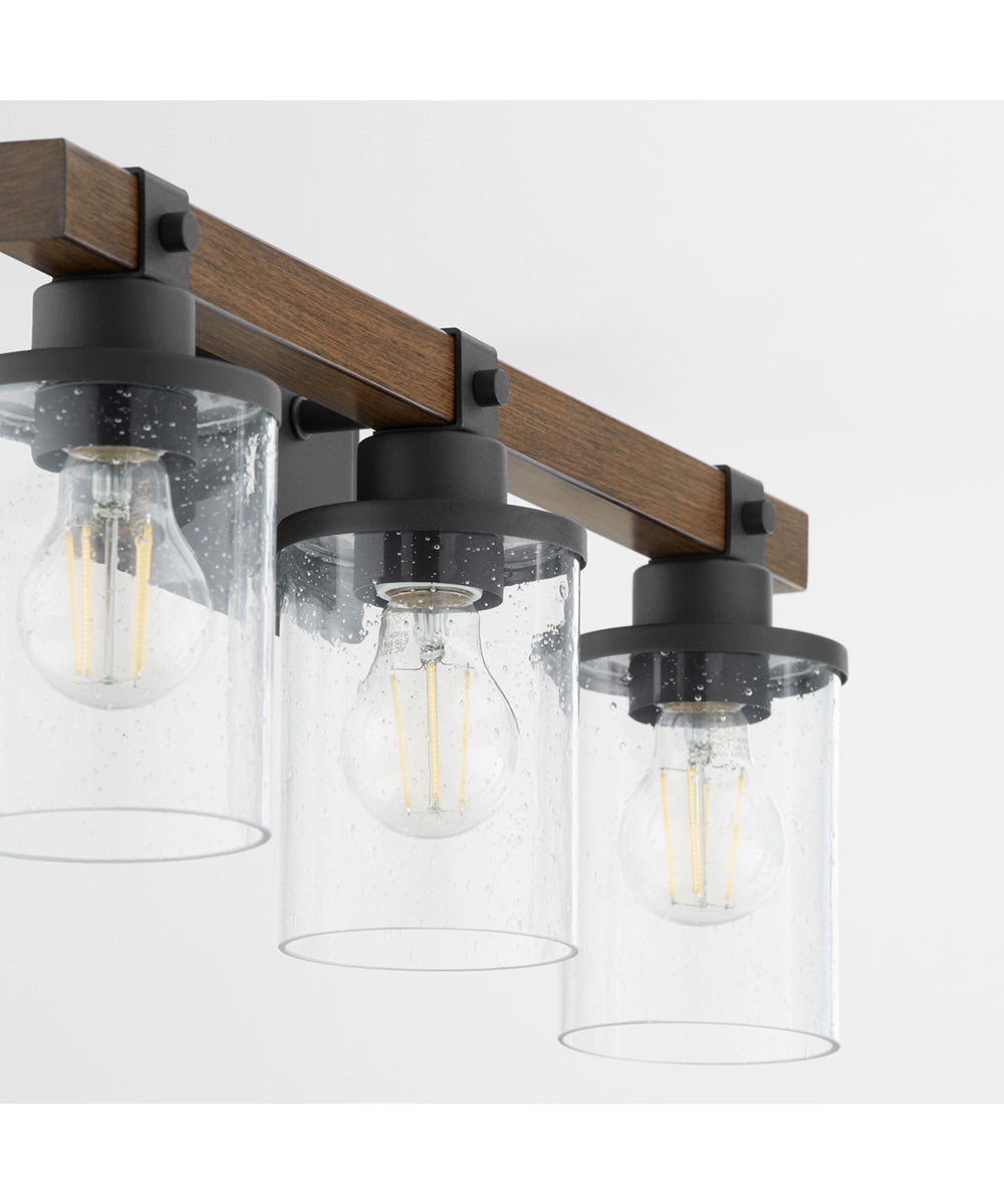 Alpine 3-light Bath Vanity Light Textured Black Walnut