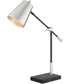 Salma 1-Light Table/Desk Lamp Brushed Nickel/Black
