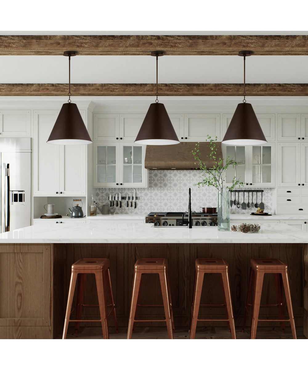 Veritas 12 inch 1-Light Pendant Chestnut Bronze