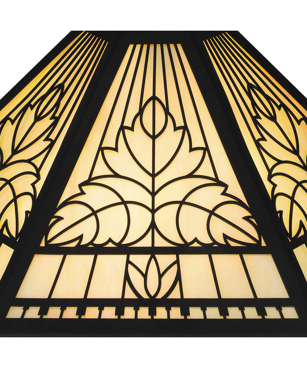 Tiffany Small 2-light Table Lamp Matte Black