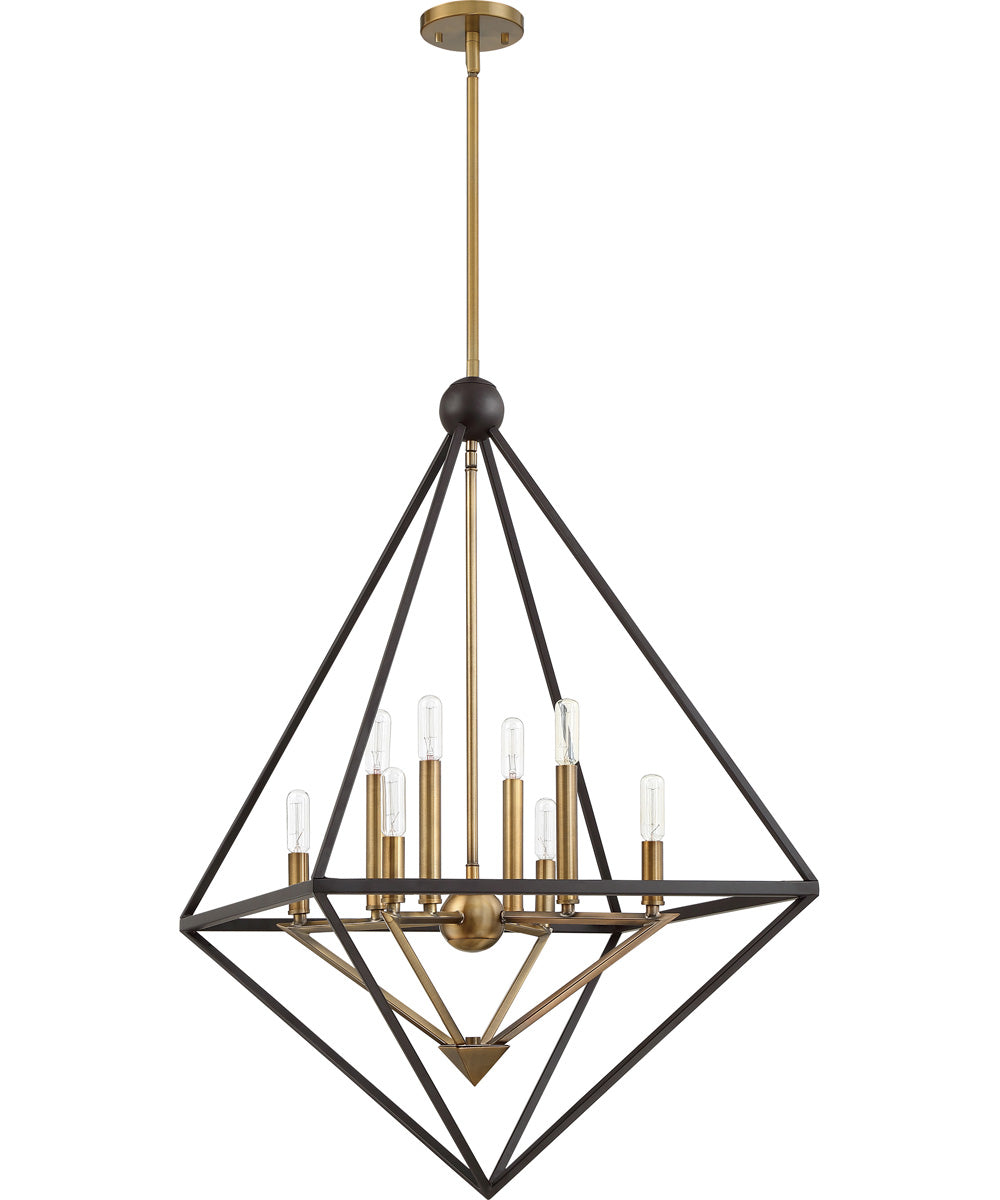 Louvre 8-light Pendant Western Bronze