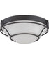 13"W Baker 1-Light LED Close-to-Ceiling Aged Bronze