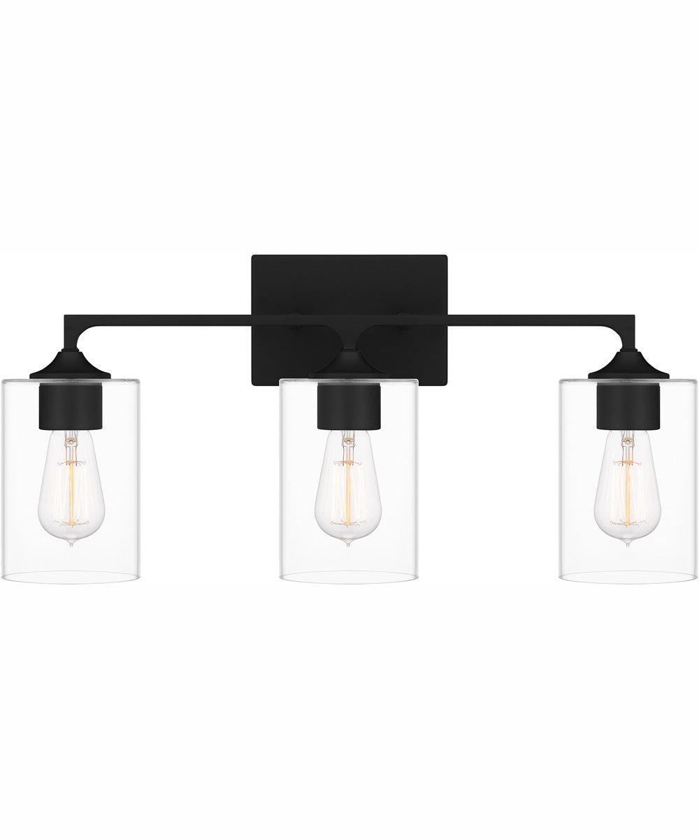 Prescott Large 3-light Bath Light Matte Black