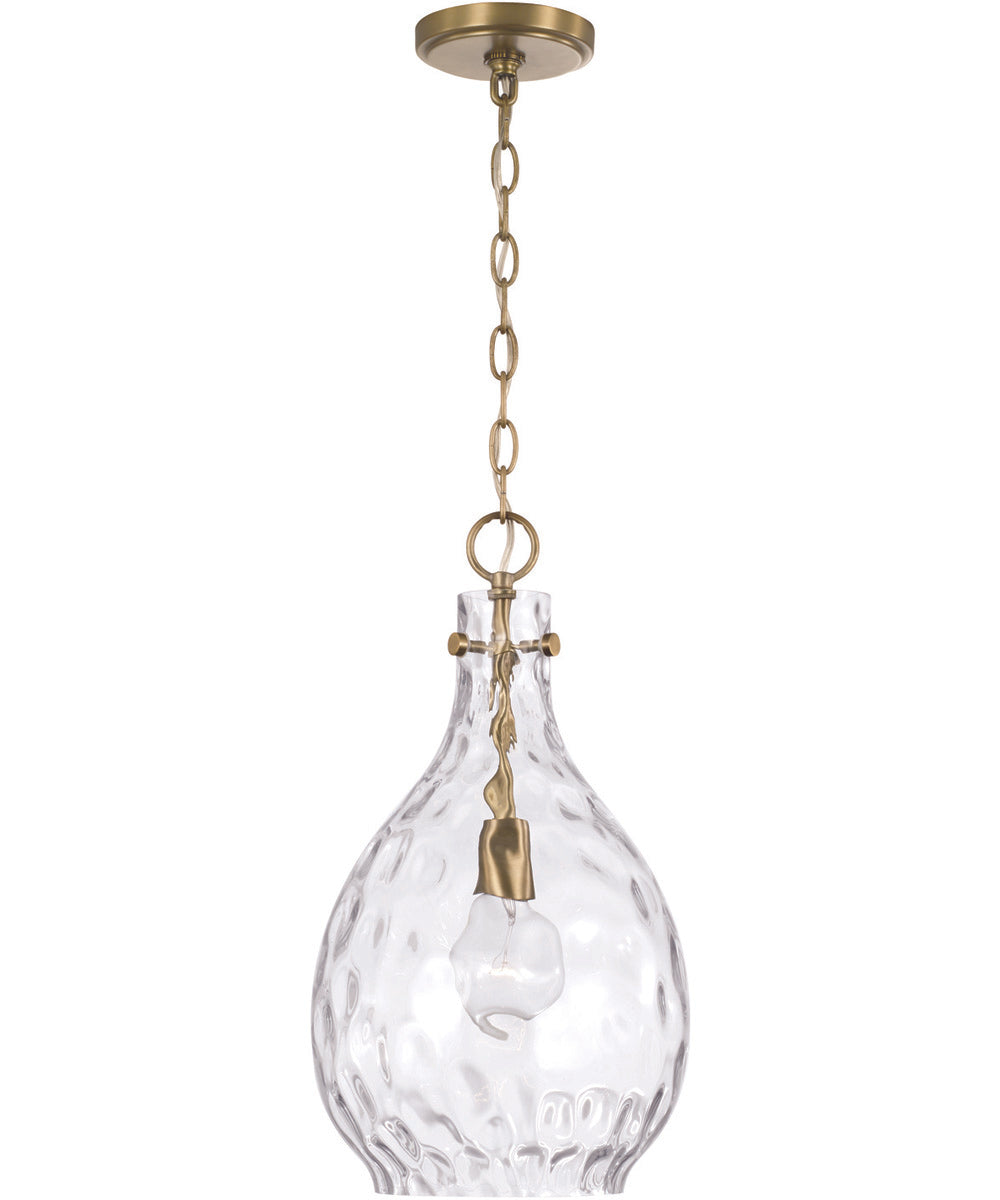 Brentwood 1-Light Pendant Aged Brass