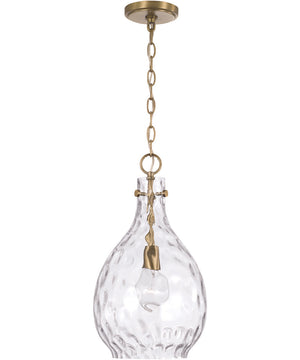 Brentwood 1-Light Pendant Aged Brass