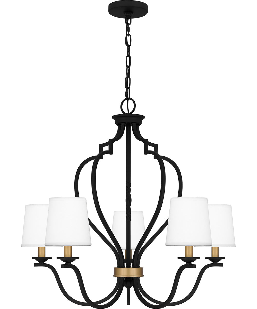 Wilkins 5-light Chandelier Matte Black