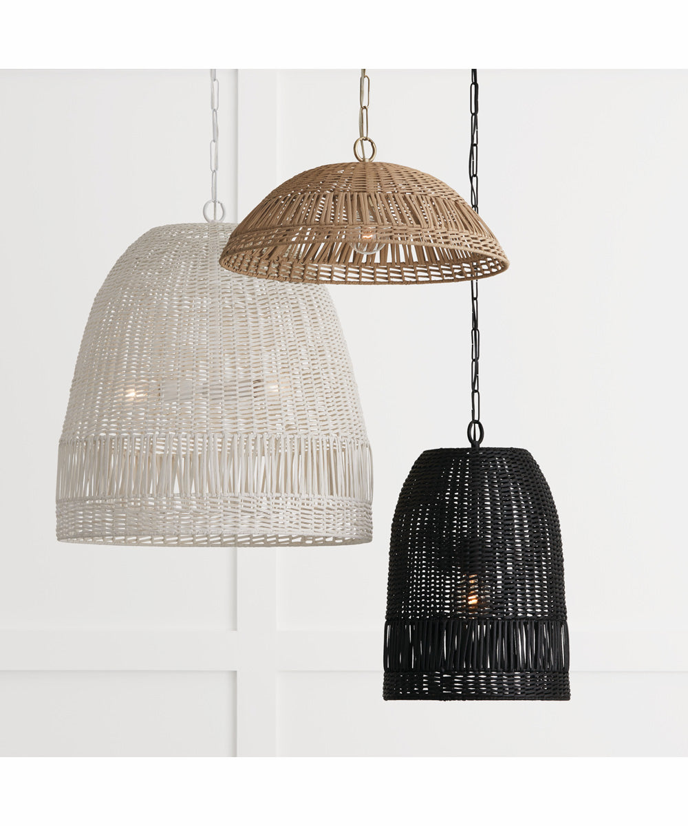 Naomi 1-Light Pendant Matte Brass